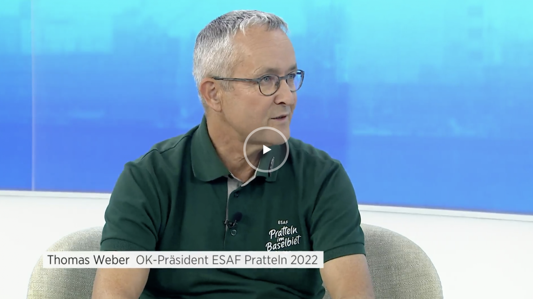 Thomas Weber im Telebasel Talk zum Thema Sicherheit, Eidgenössisches Schwing- und Älplerfest Pratteln im Baselbiet | ESAF 2022